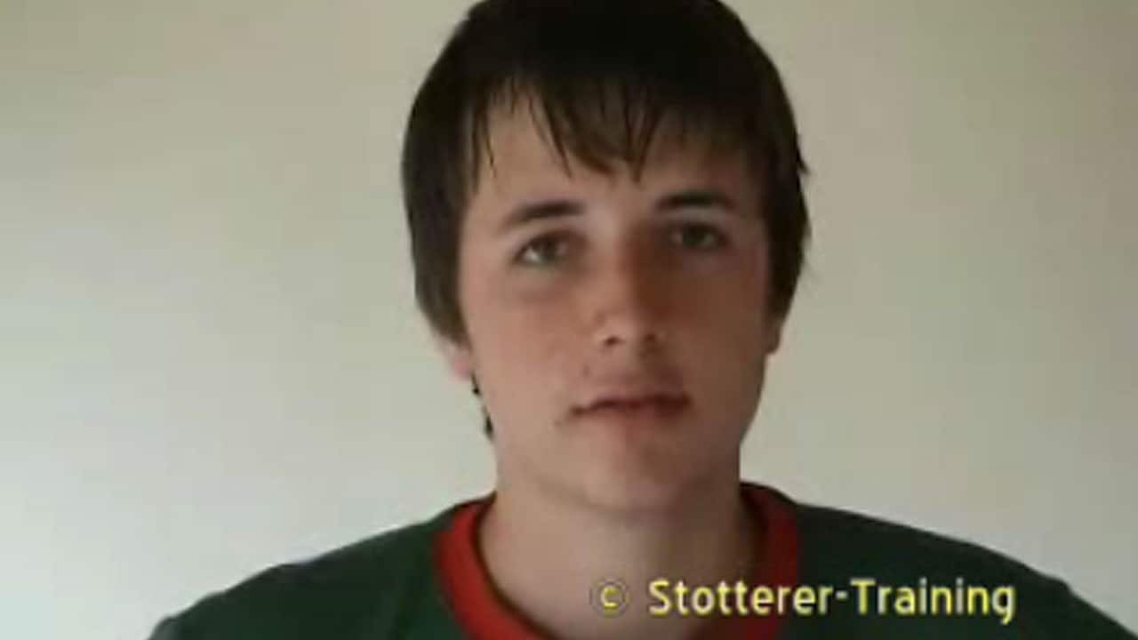 Teilnehmer Alexander nahm erfolgreich an der Stottertherapie teil