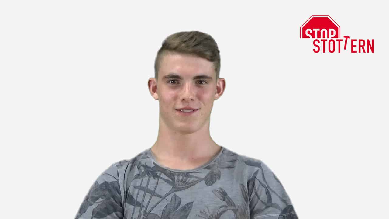 Teilnehmer Gianluca nahm erfolgreich an der Stottertherapie teil