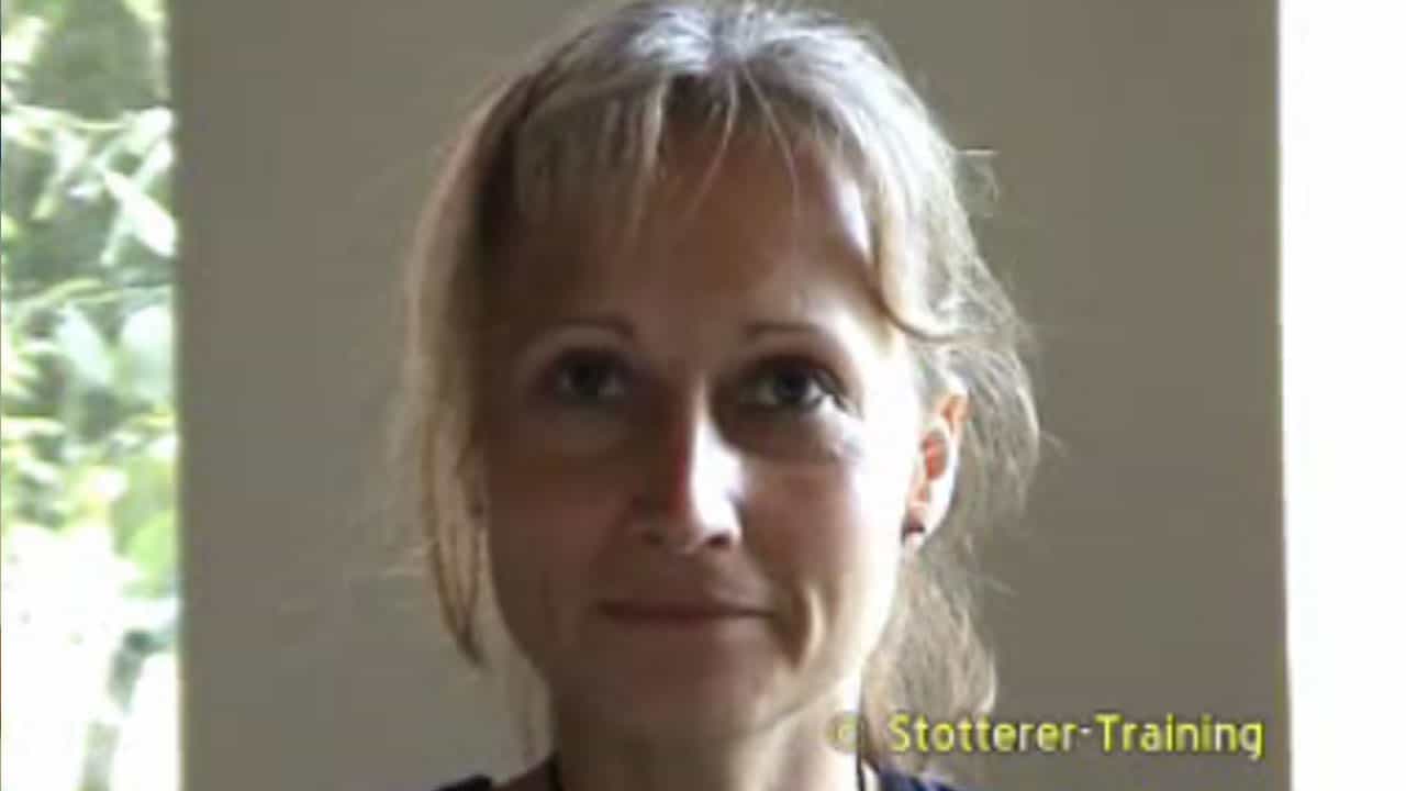 Teilnehmer Jutta nahm erfolgreich an der Stottertherapie teil