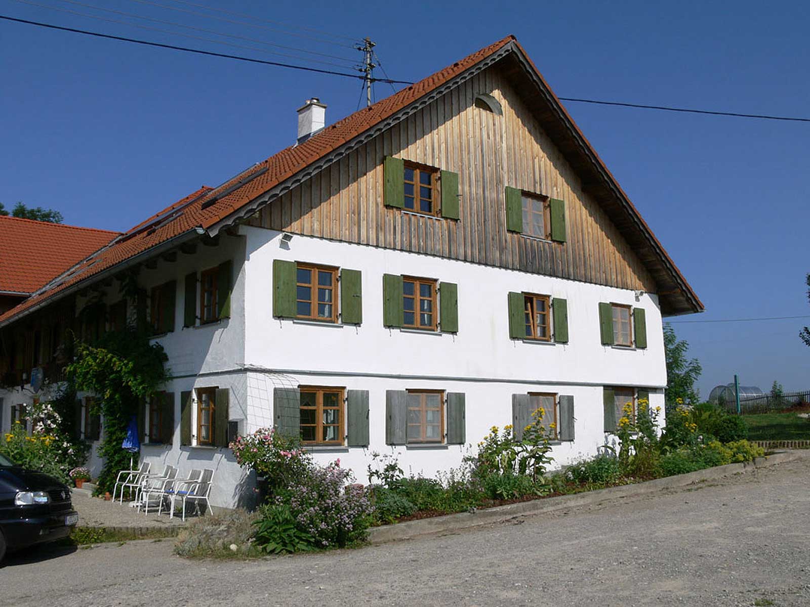 Das Seminarhaus im Sommer der Stottertherapie in Süddeutschland